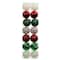 14 Pack 3.8" Red, Green & White Peppermint Lane Shatterproof Ornaments by Ashland®